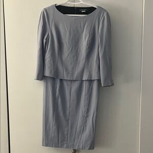 Lauren Ralph Lauren Soft Gray Long Sleeve Dress